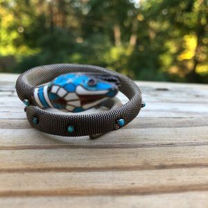 Antique sterling silver 935 snake bracelet…repair